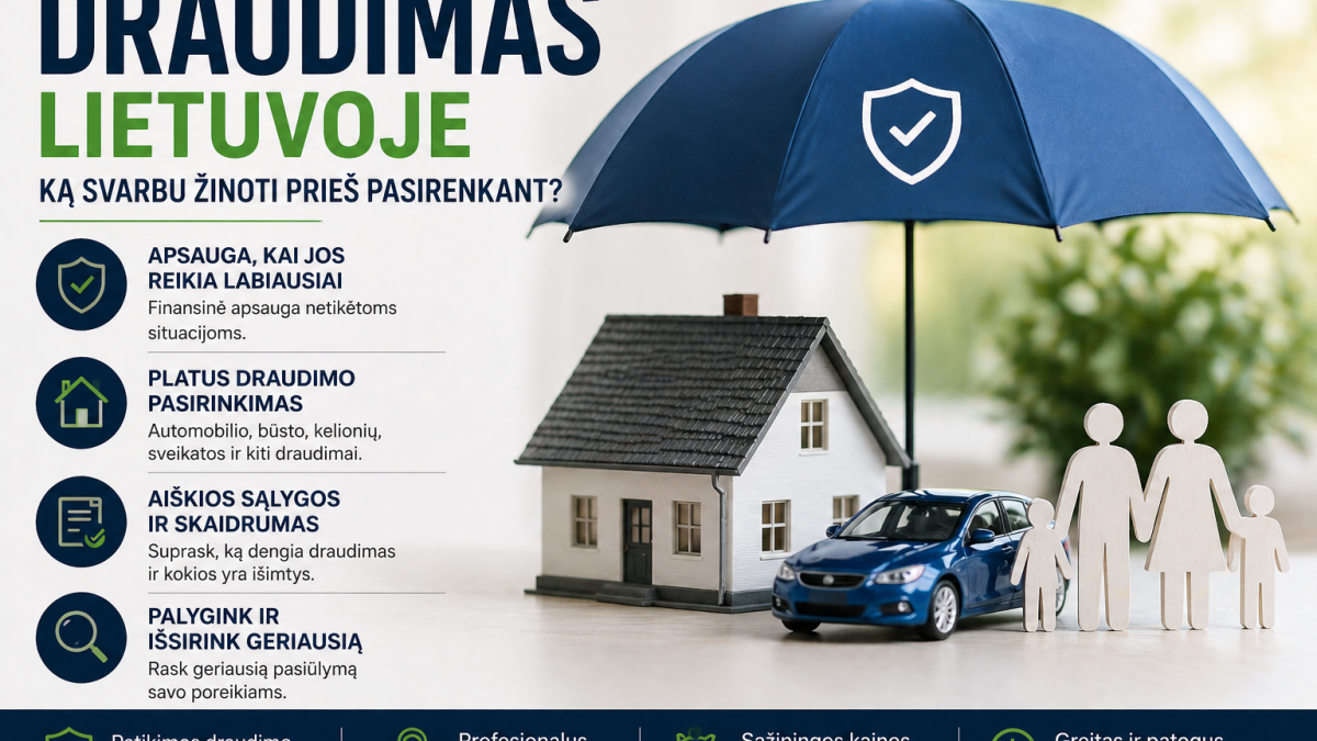 Draudimas Lietuvoje: ką svarbu žinoti prieš pasirenkant?