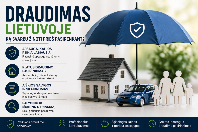 Draudimas Lietuvoje: ką svarbu žinoti prieš pasirenkant?
