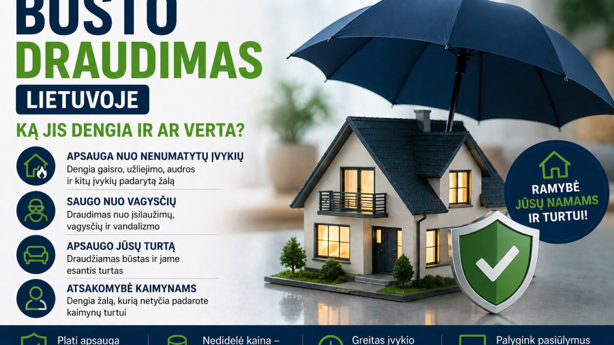 Būsto draudimas Lietuvoje: ką jis dengia ir ar verta?