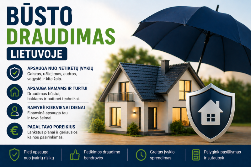 Būsto draudimas Lietuvoje: kaip išsirinkti tinkamą ir nepermokėti?