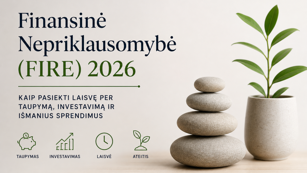 Finansinė nepriklausomybė (FIRE) 2026