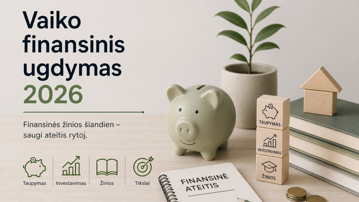 Vaiko finansinis ugdymas 2026