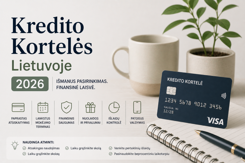 Kredito Kortelės Lietuvoje 2026