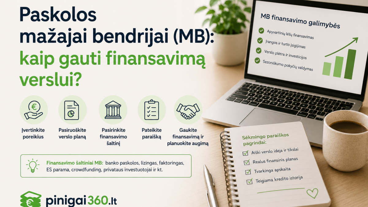 Paskolos mažajai bendrijai (MB): kaip gauti finansavimą verslui?